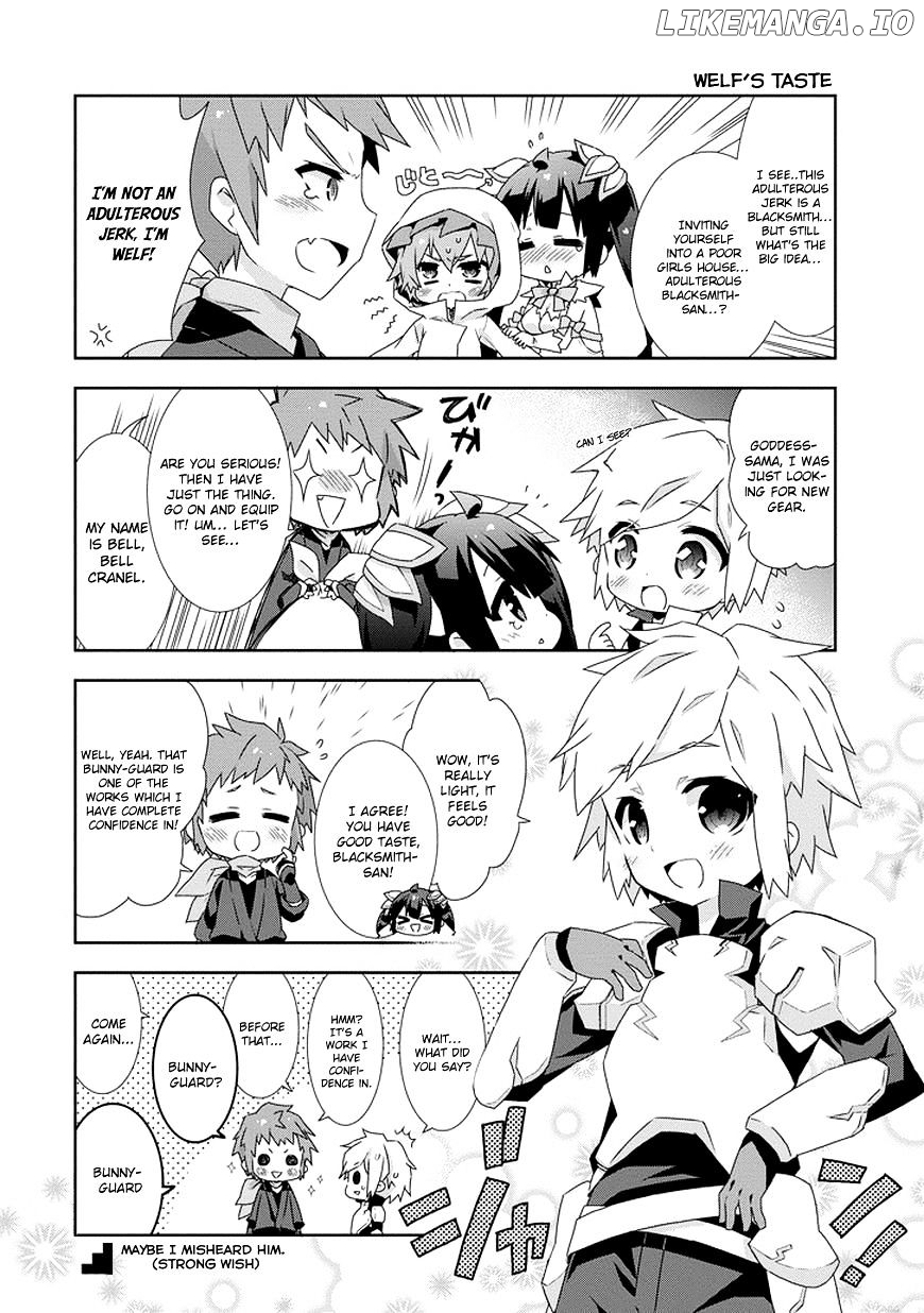 Dungeon ni Deai o Motomeru no wa Machigatte Iru Darou ka 4-koma - Kami-sama no Nichijou - Chapter 13 - Page 6