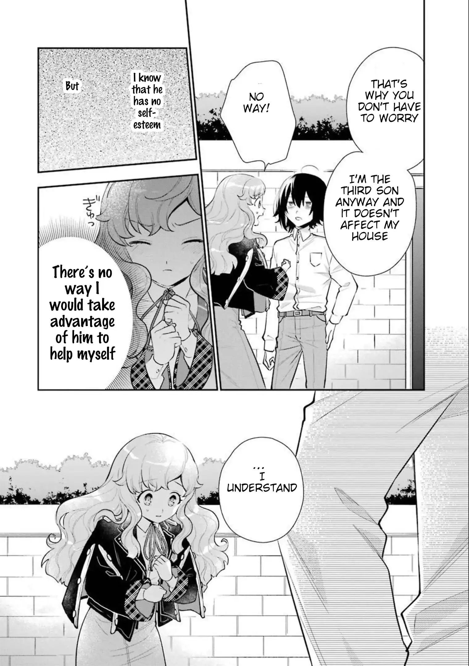 The Noble Girl With a Crush on a Plain and Studious Guy Finds the Arrogant Prince to Be a Nuisance - Chapter 7 - Page 44